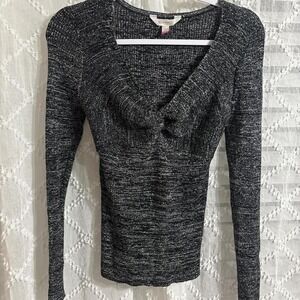 Sparkly‎ Black and grey knit sweater